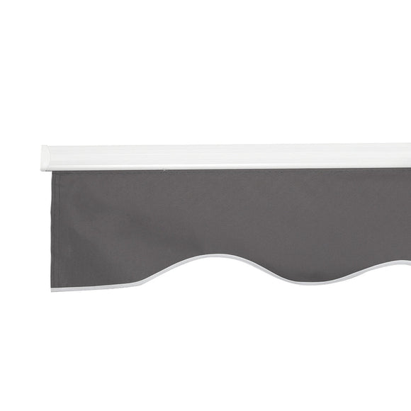 Instahut Retractable Folding Arm Awning Manual Sunshade 4.5Mx2.5M Grey - RnR Galore