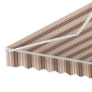 Instahut Retractable Folding Arm Awning Motorised Sunshade 3Mx2.5M Beige Brown - RnR Galore