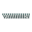 Instahut Retractable Folding Arm Awning Motorised Sunshade 3Mx2.5M Green White - RnR Galore