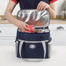 Insulated Lunch Bag Thermal Cooler Tote with Adjustable Shoulder Strap Waterproof Lining for Work School & Picnics Purple Small - RnR Galore