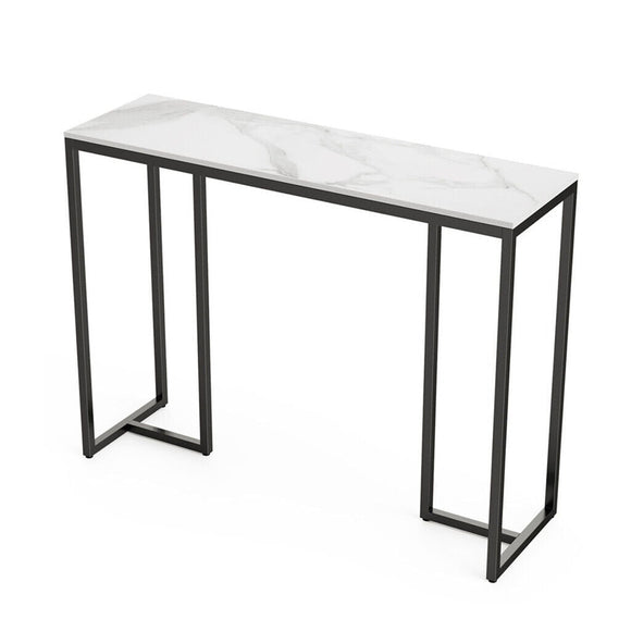 Interior Ave - Stone Marble Console - Marble & Black - RnR Galore