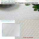 Invitation Prestige Cotton Rich Jacquard Off White Table Cloth 160 x 220 cm - RnR Galore