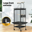 i.Pet Bird Cage Large Cages 155cm Parrot Aviary Stand - Alone Budgie Wheels Castor - RnR Galore