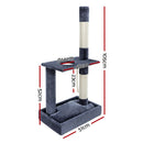i.Pet Cat Tree 102cm Scratching Post Tower Scratcher Condo House Board Grey - RnR Galore