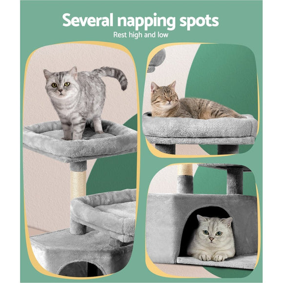 i.Pet Cat Tree 69cm Scratching Post Tower Scratcher Wood Condo House Bed Trees - RnR Galore