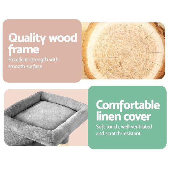i.Pet Cat Tree 69cm Scratching Post Tower Scratcher Wood Condo House Bed Trees - RnR Galore