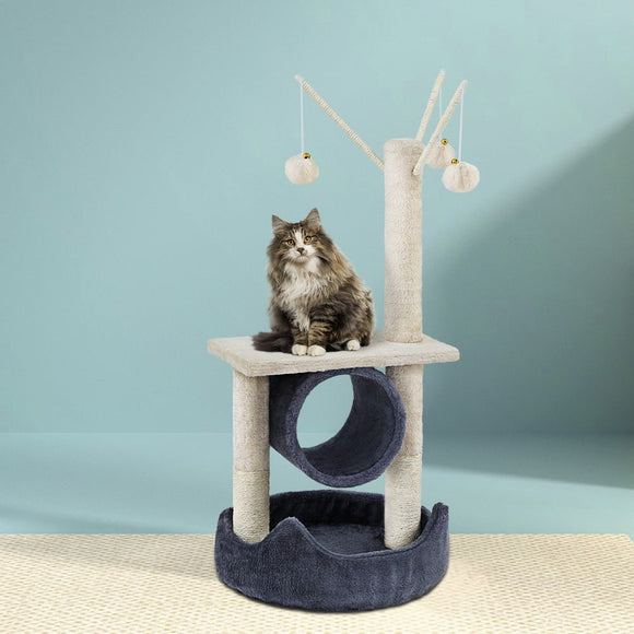 i.Pet Cat Tree 76cm Scratching Post Tower Scratcher Condo House Hanging toys - RnR Galore