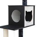 i.Pet Cat Tree Tower Scratching Post Scratcher 144cm Wood Bed Condo House Cabinet - RnR Galore