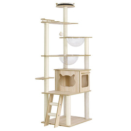 i.Pet Cat Tree Tower Scratching Post Scratcher 174cm Wood Bed Condo House Ladder - RnR Galore