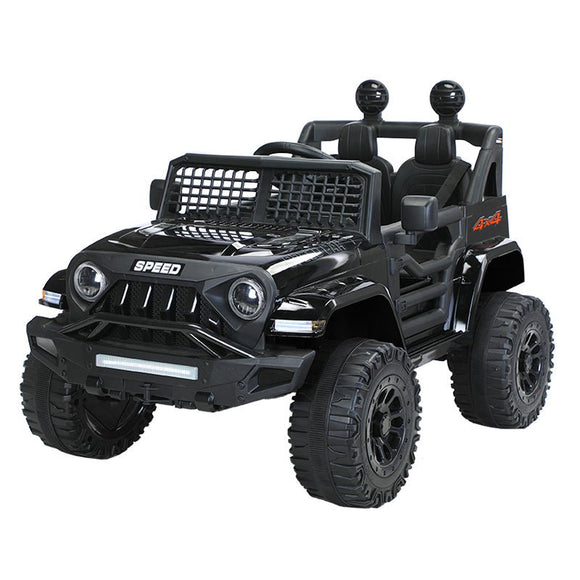 Jeep Inspired Remote Controlled Ride - on Electric Car (Black) - RnR Galore