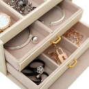 Jewellery Storage Box Girls Rings Necklaces Display Organiser Storage Case - RnR Galore