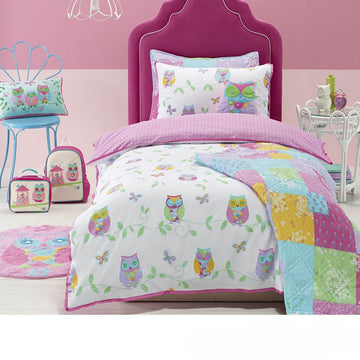 Jiggle & Giggle Owl Song Quilt Cover Set Double - RnR Galore