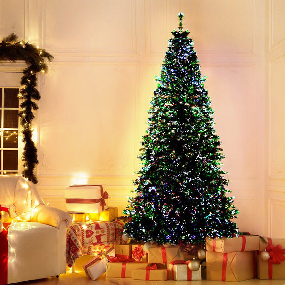 Jingle Jollys 1.8m Christmas Tree Optic Fibre LED Xmas tree 300 Tips - RnR Galore