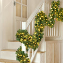 Jingle Jollys 20M Christmas Garland LED Lights Party Xmas Decorations 1400 Tips - RnR Galore
