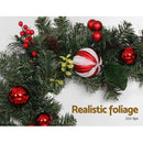 Jingle Jollys 2.7m Christmas Garland with Decorations Xmas Wedding Party - RnR Galore