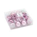 Jingle Jollys 33pcs Christmas Tree Decorations Set Baubles Ornaments Party Pink - RnR Galore