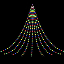 Jingle Jollys 3.8M Christmas Lights Waterfall String Light 340 LED - RnR Galore
