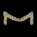 Jingle Jollys 3M Christmas Garland Pre - lit LED Lights Snow Frosted Tips Decor - RnR Galore