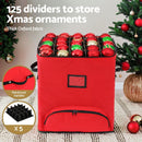 Jingle Jollys Christmas Baubles Storage Cart Roller 125 Dividers - RnR Galore
