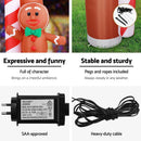 Jingle Jollys Christmas Inflatable Archwary Ginger 2.8M Illuminated Decorations - RnR Galore