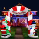 Jingle Jollys Christmas Inflatable Archwary Santa 3M Illuminated Decorations - RnR Galore