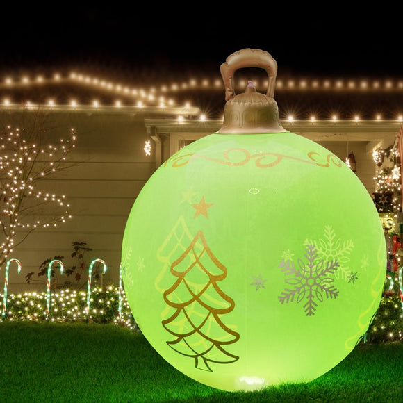 Jingle Jollys Christmas Inflatable Ball 60cm Led Illuminated Xmas Decoration - RnR Galore