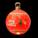 Jingle Jollys Christmas Inflatable Ball 60cm Led Illuminated Xmas Decoration Red - RnR Galore