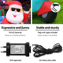 Jingle Jollys Christmas Inflatable Santa Motorbike LED Illuminated Decorations - RnR Galore