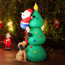 Jingle Jollys Christmas Inflatable Santa Tree 1.8M Illuminated Decorations - RnR Galore