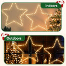 Jingle Jollys Christmas Lights 50cm Star 70 LED Xmas Decorations - RnR Galore
