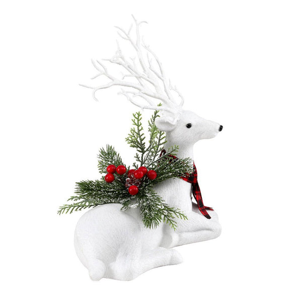 Jingle Jollys Christmas Reindeer 32cm Glitter Deer Ornaments Party Decorations - RnR Galore
