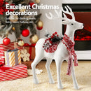 Jingle Jollys Christmas Reindeer 45cm Glitter Deer Ornaments Party Decorations - RnR Galore