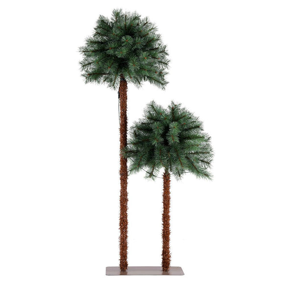 Jingle Jollys Christmas Tree 1.5+1m LED Xmas Palm Tree Party Decorations 2 in 1 - RnR Galore