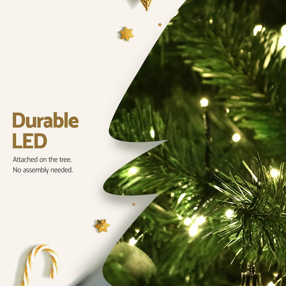 Jingle Jollys Christmas Tree 1.8m LED Xmas Tree Decorations 874 Tips - RnR Galore