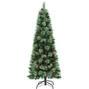 Jingle Jollys Christmas Tree 1.8M LED Xmas Tree Party Decorations Red Barries - RnR Galore