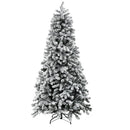 Jingle Jollys Christmas Tree 1.8m Snow Flocked LED Xmas Decoration 8 Light Modes - RnR Galore