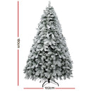 Jingle Jollys Christmas Tree 1.8m Snow Flocked Xmas Tree Decorations 468 Tips - RnR Galore
