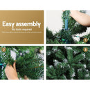Jingle Jollys Christmas Tree 1.8m Snowy Xmas Tree Decoration 650 Tips - RnR Galore