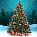 Jingle Jollys Christmas Tree 1.8m Snowy Xmas Tree Decoration 650 Tips - RnR Galore