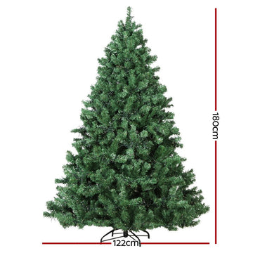 Jingle Jollys Christmas Tree 1.8M Xmas Tree Decorations 1980 LEDs 8 Light Mode - RnR Galore