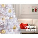 Jingle Jollys Christmas Tree 2.1m 1000 White Tips Xmas Tree Decorations - RnR Galore