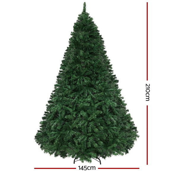 Jingle Jollys Christmas Tree 2.1m Xmas Tree Decor 2800 LED Lights 8 Modes - RnR Galore