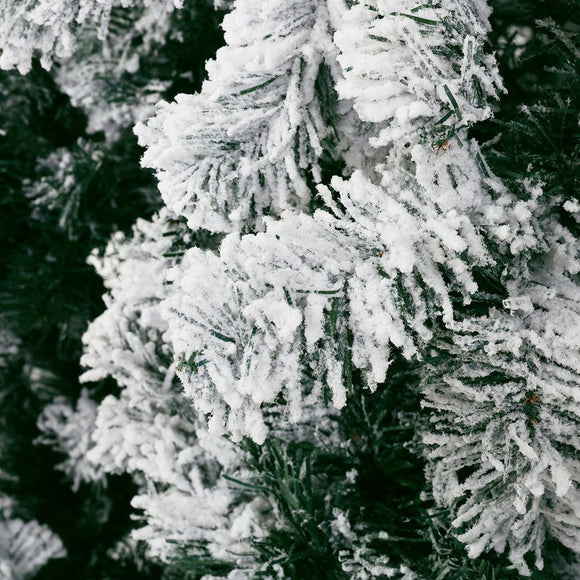 Jingle Jollys Christmas Tree 2.4m Snow Flocked Xmas Tree Decorations 1165 Tips - RnR Galore