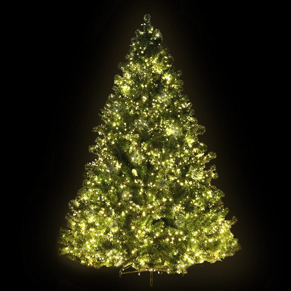 Jingle Jollys Christmas Tree 2.4M Xmas Tree Decorations 3190 LEDs 8 Light Mode - RnR Galore