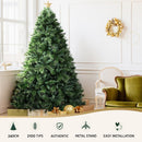 Jingle Jollys Christmas Tree 2.4M Xmas Tree Decorations Pine Needles 2100 Tips - RnR Galore