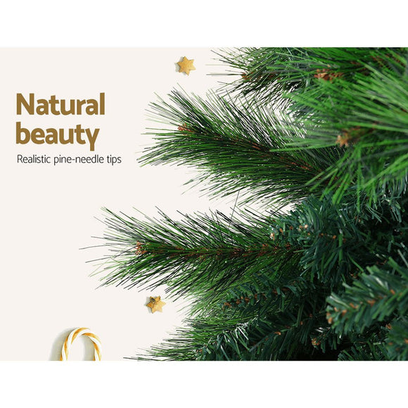 Jingle Jollys Christmas Tree 2.4M Xmas Tree Decorations Pine Needles 2100 Tips - RnR Galore