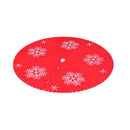 Jingle Jollys Christmas Tree Skirt 120cm Snowflake Ornaments Party Decorations - RnR Galore