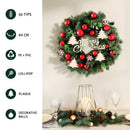 Jingle Jollys Christmas Wreath 40CM Xmas Garland Baubles Ornaments Party Decor - RnR Galore