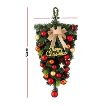 Jingle Jollys Hanging Christmas Garland 50CM Ornaments Party Decorations - RnR Galore