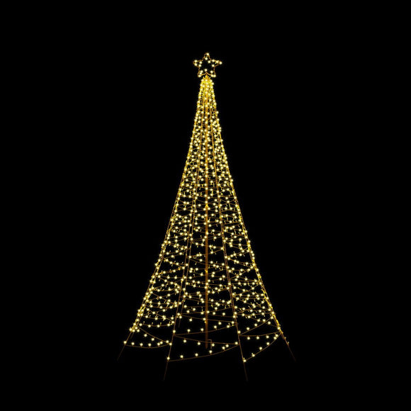 Jingle Jollys Solar Christmas Tree 2.1m 320 LED Net Lights Xmas Trees Decoration - RnR Galore